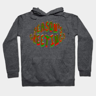 Red and Green SEASON'S GREETINGS Hoodie